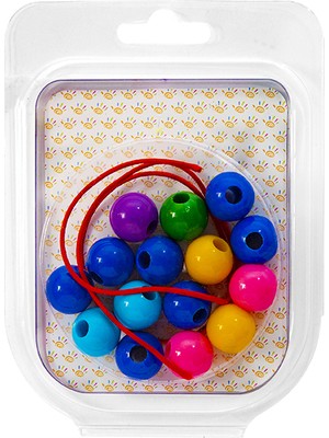 Kiddy Plastik Büyük Boncuk 12'li Asetat Kutu