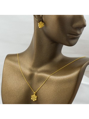 Label Jewelry Midyat 22 Ayar Taşsız 3'Lü Altın Set