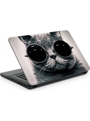 Artikel Gözlüklü Kedi Notebook Sticker