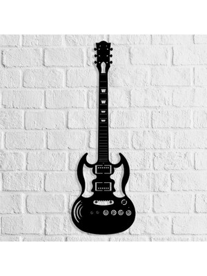 Dekkor Art Dekkorart Gitar Metal Duvar Tablosu 30 x 92 cm