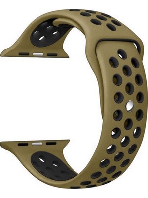 Schulzz Apple Watch Premium 42-44 mm 2-3-4-5 Uyumlu Spor Delikli Silikon Kordon