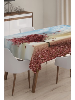 RealHomes Özel Tasarım 3D Dijital Baskılı Masa Örtüsü - 120 x 140 cm
