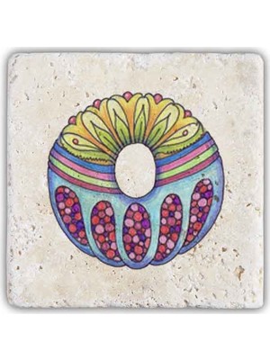 Oscar Stone Decor Harf Bardak Altlığı