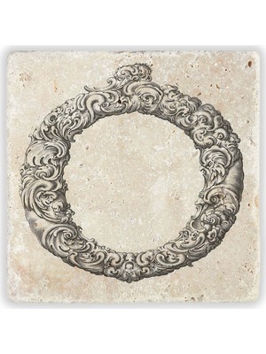 Oscar Stone Decor Harf Bardak Altlığı