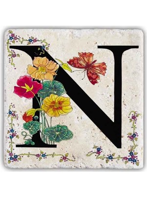 Oscar Stone Decor Harf Bardak Altlığı