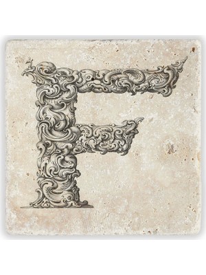 Oscar Stone Decor Harf Bardak Altlığı