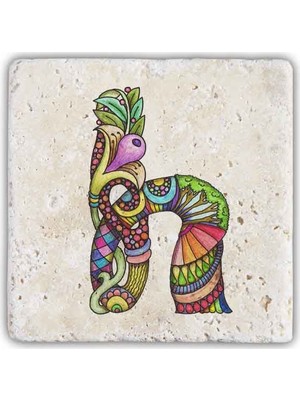 Oscar Stone Decor Harf Bardak Altlığı