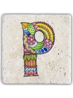 Oscar Stone Decor Harf Bardak Altlığı