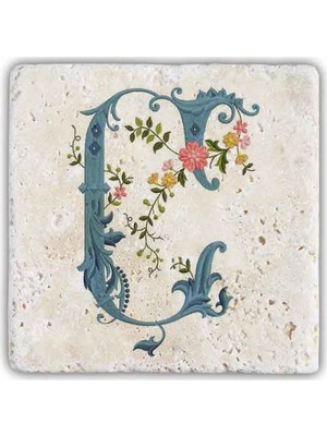 Oscar Stone Decor Harf Bardak Altlığı