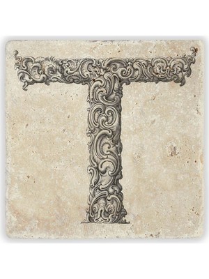 Oscar Stone Decor Harf Bardak Altlığı