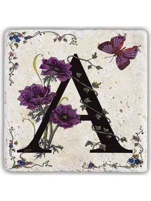 Oscar Stone Decor Harf Bardak Altlığı