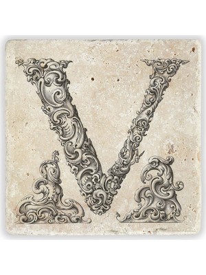 Oscar Stone Decor Harf Bardak Altlığı