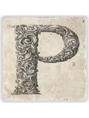Oscar Stone Decor Harf Bardak Altlığı