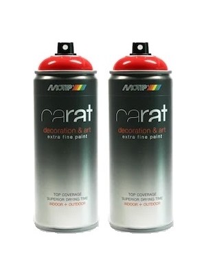 Motip Carat RAL3000 Ateş Kırmızı Parlak Sprey Boya 400ML 2'li