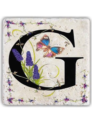 Oscar Stone Decor Harf Bardak Altlığı