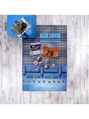 TAÇ Dıgıtal Halı Jeans D1 120X180 120X180 Cm