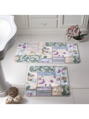 Taç Patchwork Paspas Seti 57X100 - 55X57