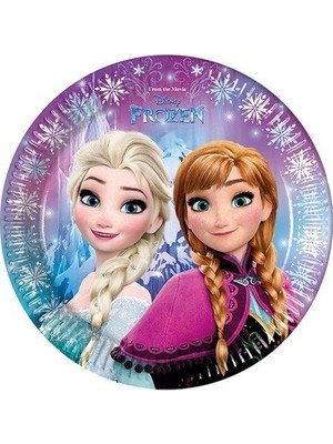 Bursa Pazarı  Frozen Buz Işıltısı Kağıt Tabak 23 cm