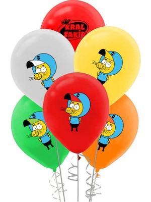 Kikajoy Kral Şakir Temalı Baskılı Parti Balonu 100'lü