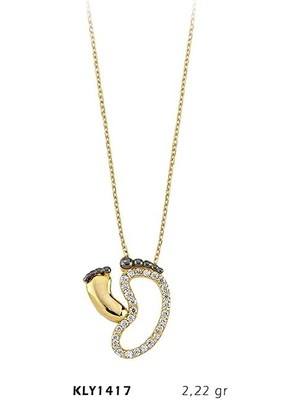 Harem Altın 14 Ayar Altın Bebek Ayağı Kolye Kly1417