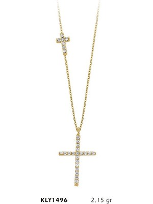 Harem Altın 14 Ayar Altın Haç Kolye Kly1496