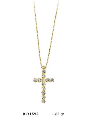 Harem Altın 14 Ayar Altın Haç Kolye Kly1593