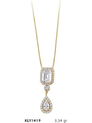 Harem Altın 14 Ayar Altın Sallantı Baget Kolye Kly1419