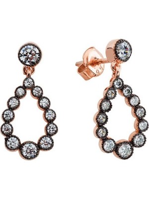 Harem Altın Elmas Montür Gümüş Küpe - Gms573