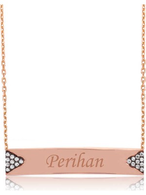 Harem Altın Gümüş İsimlik Plaka Bayan Kolye