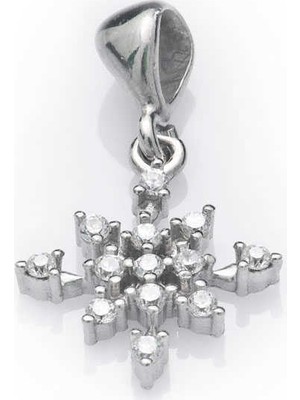 Harem Altın Pnd47066055 Gümüş Kar Tanesi Bayan Kolye