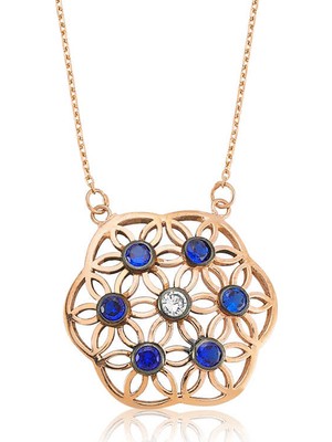 Harem Altın Pt2610182 Gümüş Yaşam Çiçeği Bayan Kolye