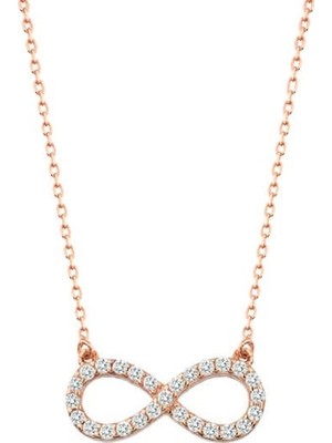 Harem Altın Zarif Sonsuzluk Gümüş Kolye - Gms1213