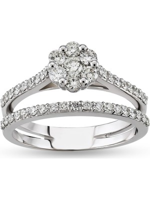 Harem Altın 0.62 Ct Coronet Pırlanta Yüzük Cory25