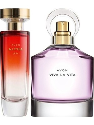 Avon Alpha 50 ml Kadın Edp+Avon Viva La Vita 50 ml Kadın Edp