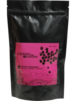Mineiro Coffee Single Origin Etiyopya Yirgacheffe ogutulmemis CEKIRDEK Kahve 250gr