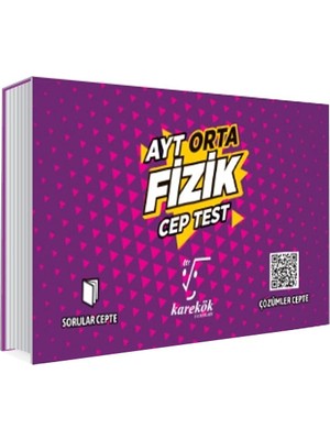 Karekök Yayıncılık AYT Cep Test Fizik Orta