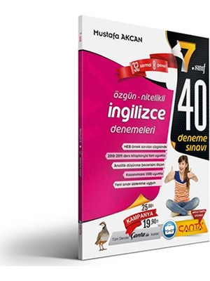 Çanta Yayınları 7.Sınıf Ingilizce Denemeleri