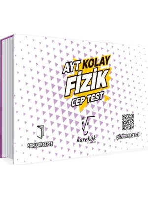 Karekök Yayıncılık AYT Cep Test Fizik Kolay