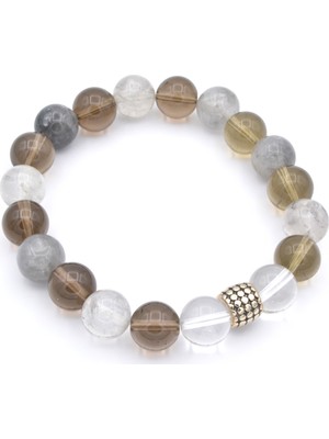 Murty99 Hakiki Doğal Karışık Kuvars Bileklik 1.kalite 005