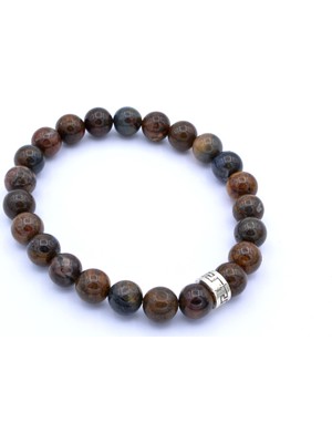 Murty99 Hakiki Doğal Pietersite Taşı Bileklik 1.kalite Doğal Taş