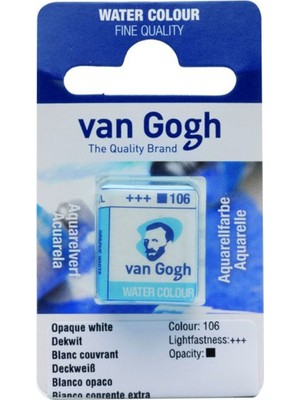 Talens Van Gogh 1/2 Tablet Sulu Boya 106 Opaque White