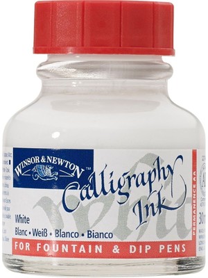 Winsor & Newton Calligraphy Ink Kaligrafi Mürekkebi 30 ml. Tıtanium White