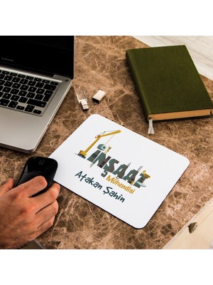 Hediye Sepeti Inşaat Mühendislerine Hediye Kişiye Özel Mousepad