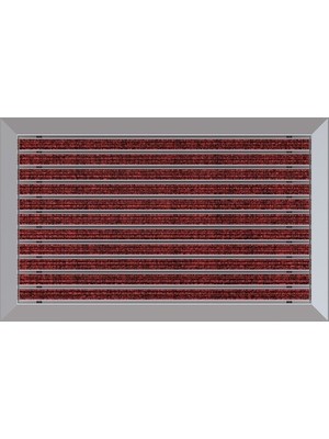 Arfen Halı Üst Yüzeyli Alüminyum Kırmızı Paspas 60 x 90 cm