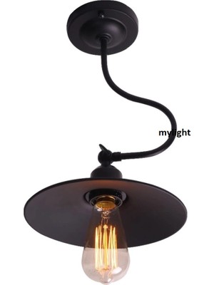 Mylight Retro Aplik Siyah Içi Altın   23 cm