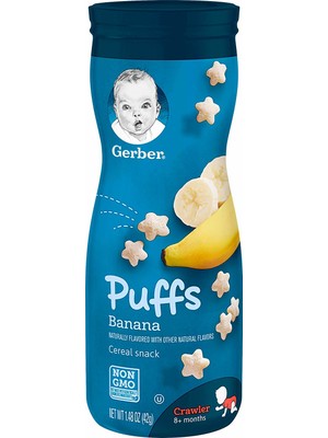 Gerber Puffs Sağlıklı Snack Atıştırmalık - Banana