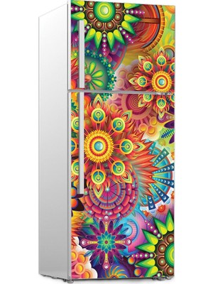 Renkselart Buz Dolabı Beyaz Eşya Sticker 032
