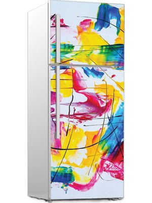 Renkselart Buz Dolabı Beyaz Eşya Sticker 117