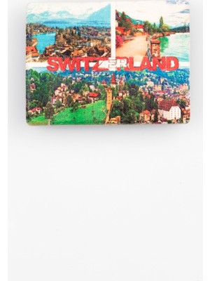 Dünyadan Hediyeler İsviçre Temalı Taş Magnet