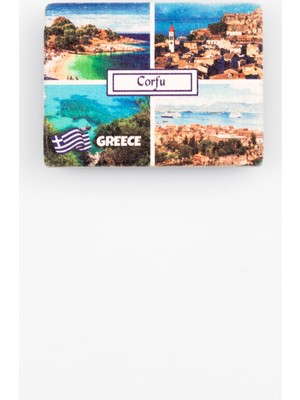 Dünyadan Hediyeler Yunanistan Temalı Taş Magnet